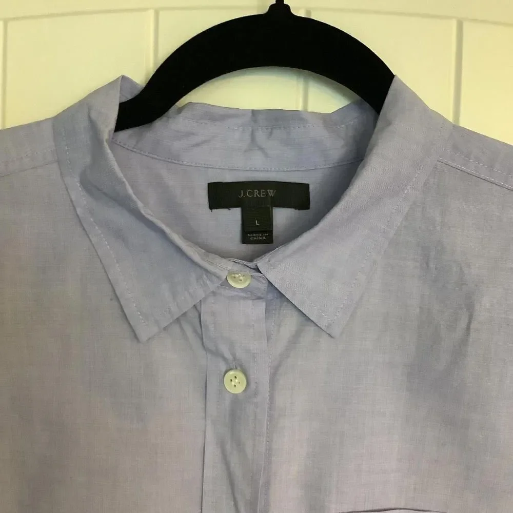 J.Crew‎ Men's Button-Up Shirt - Light Purple - Size L